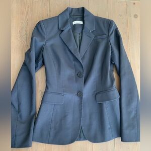 Altuzarra classic Virgin wool dark navy blue blazer jacket